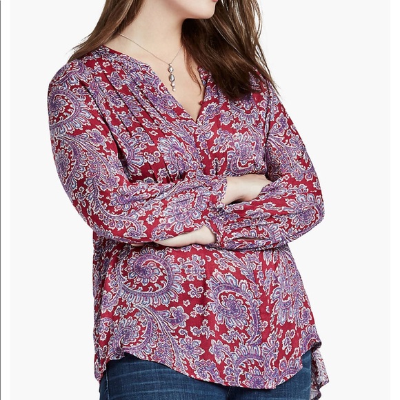 lucky brand paisley top